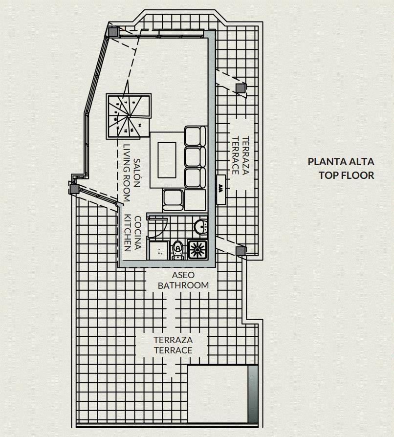 Ático / Penthouse Dúplex Topacio IV (56B)
